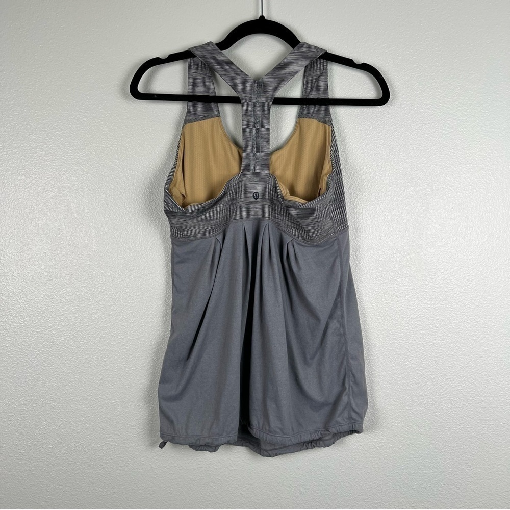LULULEMON Power Dance Tank Gray Sz 10 - Picture 6 of 12